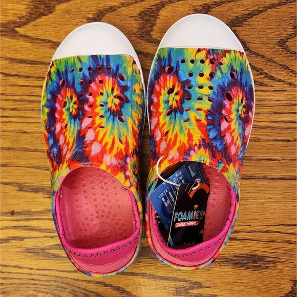 Retro Vibe Kidcore Skechers Rainbow Foam Jelly Clogs Size 10 - Picture 6 of 6